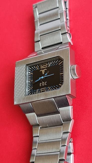 muski satovi beograd: EDC by Esprit muški ručni sat – kvadratna/pravougaona futuristička — 2