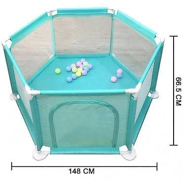 Other Children's Items: Sestougaona ogradica za bebe Dostupne boje : siva, plava i rode Cena — 3