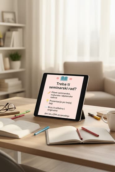 Izrada seminarskih,diplomskih radova i prezentacija.Dugogišnje — 1
