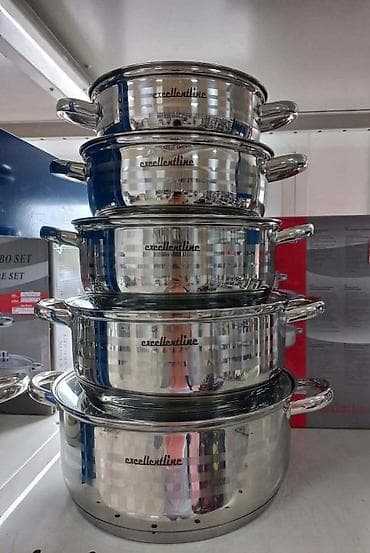 vojna posuda za hranu: Set inox šerpi Excellent Line – komplet različitih veličina - — 1
