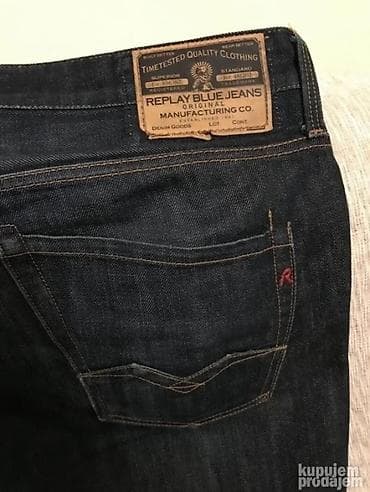 Odela: Original Replay farmerice 34 100% cotton Polustruk 47cm duzina — 1