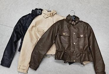 Donji delovi trenerke: Moderna kožna jakna od eko kože sa učkurom - Kroj: atraktivan — 3