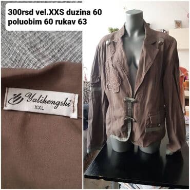 Ženska jakna, /sako Yalihengshi, braon boje laganog materijala, sa na lalafo.rs Ženska jakna, /sako Yalihengshi, braon boje laganog materijala, sa