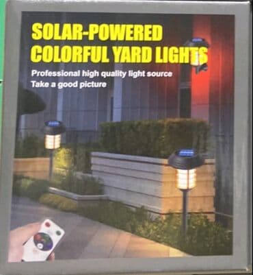 Baštenska dekoracija: 4 kom Solarna RGB lampa sa daljinskim velika Karakteristike proizvoda — 12