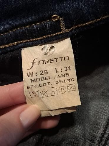 crne patike ženske: Fioretto ženske farmerke - Tamnoplavi teksas sa blagim “washed” i — 4