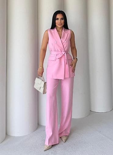 baletanke beograd: 🔥Ženski elegantni komplet – bez rukava, sako prsluk + pantalone ✅3400 — 6