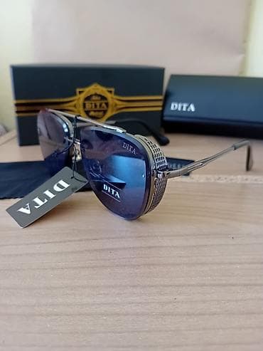 lancic za stomak: DITA muške sunčane naočare – pilotski/aviator dizajn - Tamna — 2