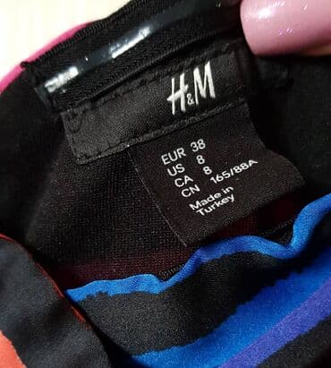 dugacke haljine svecane: H&M M (EU 38), bоја - Šareno, Top (bez rukava) — 2