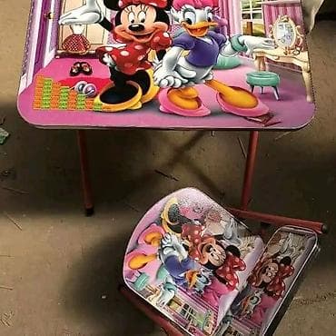 drvene stolice na rasklapanje cena: Dečiji sto i stolica Cena 4200 din Sto i stolica su metalne — 2