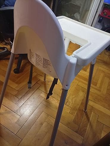 komplet od tvida: Dečija hranilica sa tacnom - Jednostavan, praktičan model sa visokim — 4