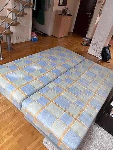ikea decije komode: Rasklapanje trosed/krevet sa sandukom za posteljinu - Model: trosed — 4