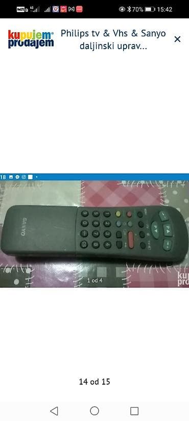 patrone za frizider: Philips univerzalni daljinski upravljač za TV/Video - Model brenda — 10