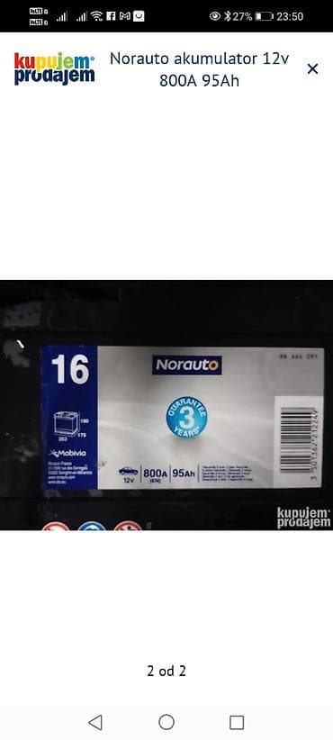 golf 1: Norauto auto akumulator 12V, 95Ah, 800A (EN) - Starter akumulator za — 2