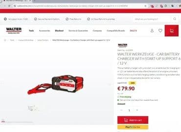 pametni pokrivač za vetrobransko staklo: *** SUPER AKCIJA *** #2382 Starter i punjač akumulatora Walter - — 5