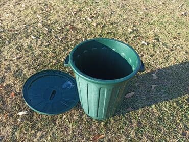 bastenska garnitura: Plastična kanta za smeće zapremine 46L. Prubližne dimenzije ф40/32cm — 4