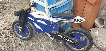 drvene table: Hudora drveni balans bicikl – model u obliku motora - Brend: HUDORA - — 1