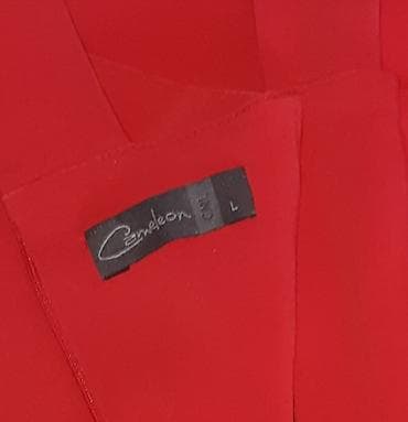 Dukserice: Crvena elastična haljina „Cameleon“ - Veličina: L (40) - Kroj — 7