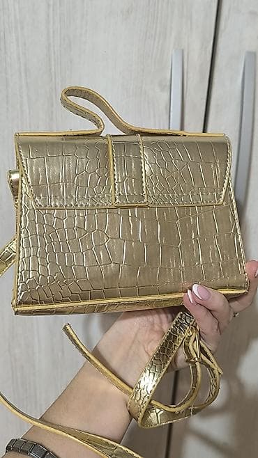 torba monster high: Zlatna koton crossbody torbica sa krokodil reljefnim uzorkom - — 3