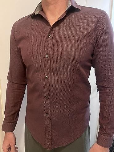 mona xl nova: Košulja Zara, bоја - Bordo — 2