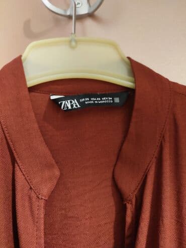 prada kais: Zara S (EU 36), color - Burgundy, Cocktail, Short sleeves — 6