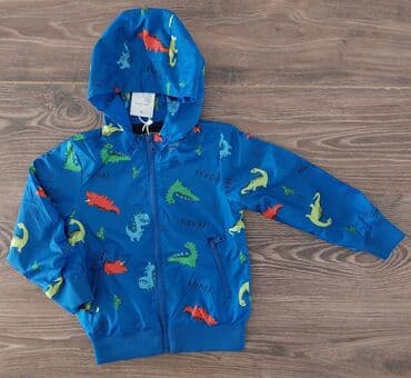 Dečija jaknica Dinosaurus Postavljena, odlična za prelazni period