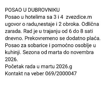 posao sa smestajem beograd: POSAO U DUBROVNIKU – hotel na primorju zapošljava - Rad u hotelima sa — 2
