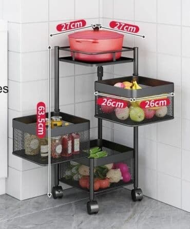 delovi kuhinje prodaja: Metalna polica za kupatilo ili kuhinju — 1