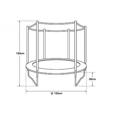 Furniture: 03. 🥳 Tramboline sa zastitnom mrezom precnik 150cm do 100kg 🥳 — 3