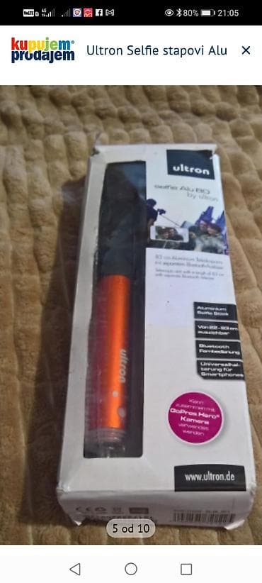 rep od sirene: Ultron Selfie štapovi Alu – komplet za fotografisanje - Teleskopski — 5
