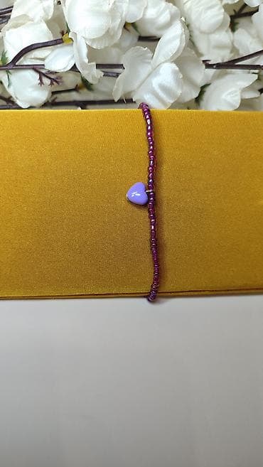 privezak za narukvice: Ručna narukvica od perlica – ljubičasta - Delikatna narukvica — 3