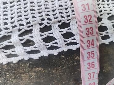 case za kolace: Stolnjak – ručni rad, heklani - Materijal: pamučni konac, bela boja - — 2