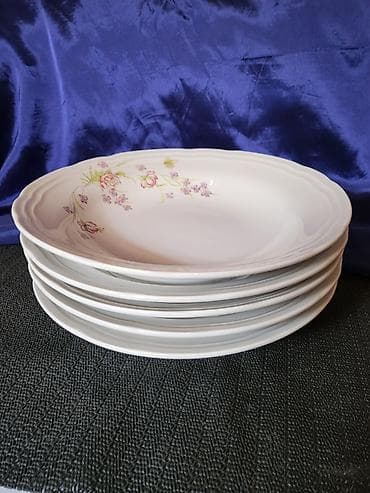 Tanjiri Boris Kidric porcelan Jugoslavija iz 70ih.godina. Tanjiri — 8