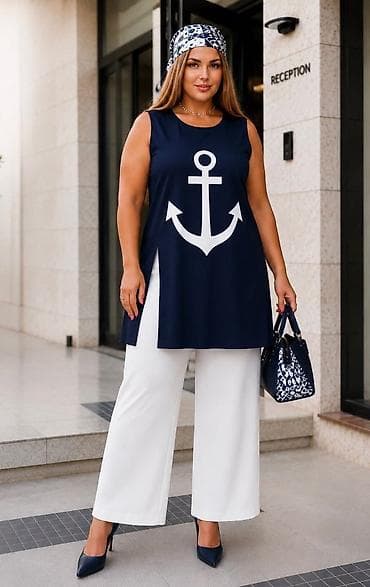 martens beograd: 06. MODA ZA PUNIJE DAME ❤️ ⚓ Teget i bela kombinacija koja nikad ne — 2