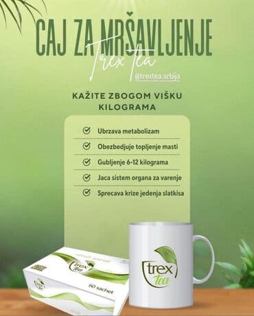 kada i tus kabina zajedno: Trex Tea je biljni čaj u pakovanju od 60 kesica. Preporučuje se — 2