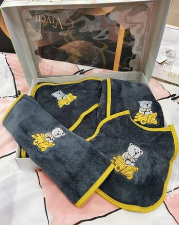 lc waikiki bebe decaci: Bebi set 100% pamuk Bade mantil velicina 1 Peskir za kupanje Peskir za — 1