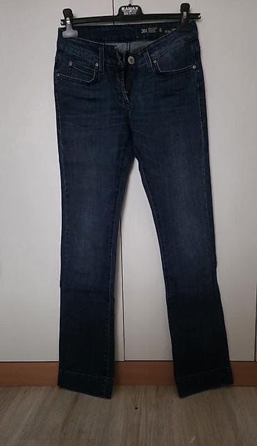 pantalone zlatne: Ženske farmerke, tamno plave (indigo) boje, klasičan kroj sa ravnom — 2