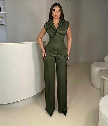 s oliver parfemi: 🔥Elegantni dvodelni komplet – i pantalone sa širokim nogavicama ✅3000 — 8