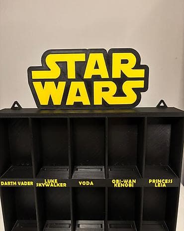 Ugaone garniture: Star Wars zidna polica za kolekcionarske figurice - Tematska polica — 7