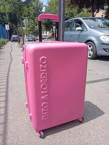 krovni koferi akcija: Tvrdi kofer ENZO & LORENZO – roze OKO. 65 40 25 MIRJEVO - — 1