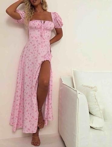 dika haljine: 🌸Romantična cvetna maxi haljina s puf rukavima
✅2500 din — 1