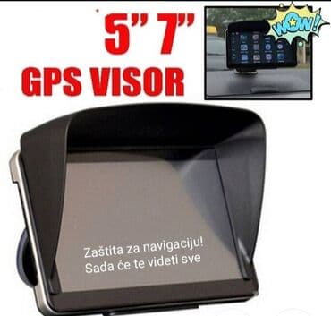 Zaštita za navigaciju od sunca, zaista korisna stvar. Od 5 inča je 800
