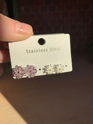 Minđuše na šraf, Materijal: Srebro