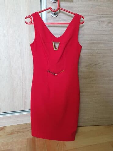 haljine secene ispod grudi: M (EU 38), color - Red, Evening, With the straps — 1