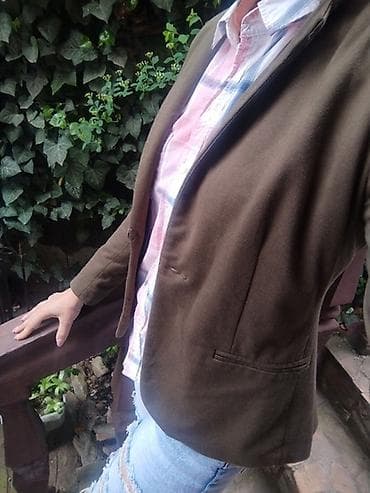 Ženska odeća: Maslinasti sako vel S, M Super ocuvana, pamuk — 1