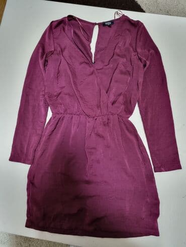 leprsave duge haljine: 9Fashion Woman S (EU 36), bоја - Bordo, Dugih rukava — 1