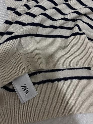lanene pantalone zara: ZARA džemper – mornarski prugasti dizajn - Brend: ZARA - Model: tanki — 2