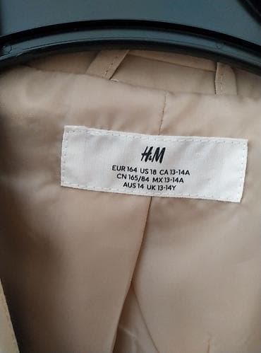 zara helanke za devojcice: H&M kratki bež trenč kaput za tinejdžere - Brend: H&M - — 4