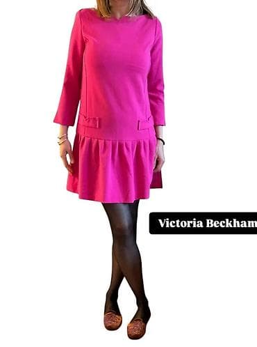 teddy bear jacket h: Original VICTORIA BECKHAM haljina, naznačene XS veličine — 2