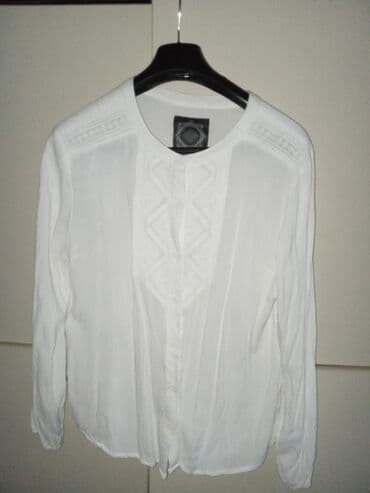 jednodelne pidzame h m: L (EU 40), Viscose, Embroidery, color - White — 1