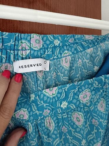 ženski kompleti svečani: Široke ženske pantalone – RESERVED - Brend: RESERVED - Veličina: L — 3